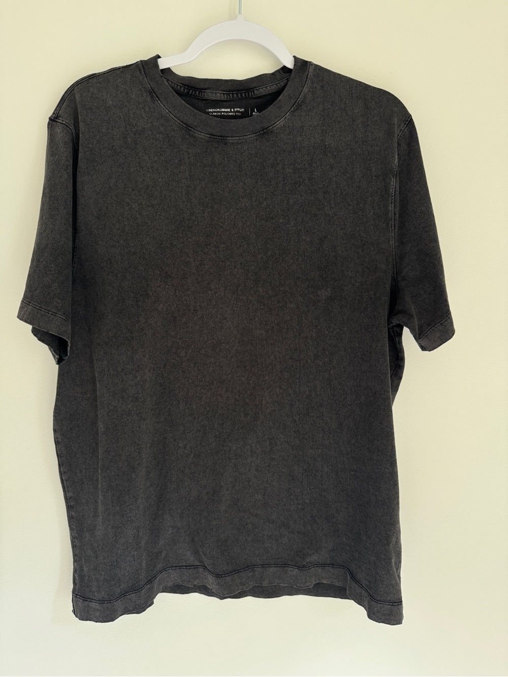 Abercrombie & Fitch Washed Black Men's Classic Polished T-Shirt
